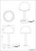 LED stolová lampa BERLIN 4 W 350 lm 3000 K matný nikel Náhľad obrázku produktu 3