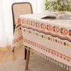 Wodoodporny obrus Boho Zmywalny prostokątny bawełniany Podgląd zdjęcia produktu 3