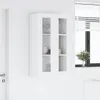 A white wall with a white cabinet mounted on it, next to a window with blinds. Anteprima dell’immagine prodotto