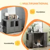 PawHut Hundekäfig Haustierkäfig Hundehütte mit Schloss, Produktbild-Vorschau 5