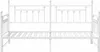 vidaXL Tagesbettrahmen Weiß 107 x 203 cm Stahl Produktbild-Vorschau 5