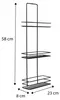 SEPIO Duschablage Schwarz, Badezimmer Organizer Drei Produktbild-Vorschau 7