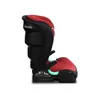 Side view of a red and black child car seat on a white background. Produktbild-Vorschau