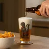 Mr. & Mrs. Panda Bierglas Stinktier Blume - Transparent - Produktbild-Vorschau 2