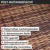 Poly-Rattan Eck Sitzgruppe ECO braun/beige Produktbild-Vorschau 2