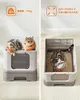 Feandrea Katzentoilette mit Deckel, ausziehbare Box, Produktbild-Vorschau 3