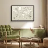 MuchoWow® MuchoWow® Gerahmtes Poster Weltkarte - Vintage - Produktbild-Vorschau 2