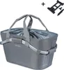BASIL Cestino portabagagli "2Day Carry All MIK 2.0", grigio Anteprima dell’immagine prodotto 1