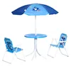 Outsunny kinderset, 4-delig, voor de tuin: 2 inklapbare Productafbeelding-voorbeeld 1