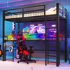 Łóżko piętrowe Flieks 90 x 200 cm z biurkiem i funkcją Podgląd zdjęcia produktu 1