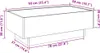 vidaXL LED-Couchtisch Sonoma Eiche 90x50x30 cm Produktbild-Vorschau 9