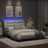 The Living Store Bettgestell mit LED Weiß 140x200 cm Produktbild-Vorschau 5
