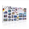banjado Magnettafel weiß 78x37cm groß Magnetwand aus Metall Produktbild-Vorschau 1
