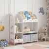 Kinderregal ‘Lysekil’ mit 2 Aufbewahrungsboxen 100 x 93 x Produktbild-Vorschau 2