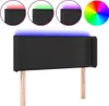 vidaXL LED Kopfteil Schwarz 103x16x78/88 cm Kunstleder Produktbild-Vorschau 1