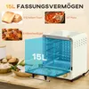 HOMCOM Mini piekarnik 15 l, piekarnik do pizzy 1000 W, Podgląd zdjęcia produktu 4