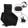 CLORIS Massagesessel mit Aufstehhilfe Schwarz Stoff - Produktbild-Vorschau 5