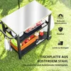 Outsunny Grillwagen 3-Etagen Servierwagen mit Arbeitsfläche Produktbild-Vorschau 4