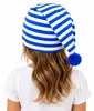 Kinder Schlafmütze mit Bommel - Baumwolle | Blau Weiß Produktbild-Vorschau 5