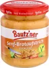 A jar of Bautz'ner Senf-Brotaufstrich (mustard spread) with vegetables. Voir les images du produit