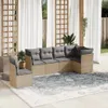 The Living Store 6-tlg. Garten-Sofagarnitur mit Kissen Produktbild-Vorschau 2