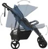 vidaXL Geschwisterwagen Marineblau Stahl Produktbild-Vorschau 4