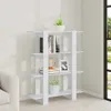 vidaXL Bücherregal/Raumteiler Weiß 100x30x123,5 cm Produktbild-Vorschau 6