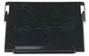 Instructional diagram on a black plastic part. Produktbild-Vorschau