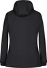 The back view of a black hooded jacket. Produktbild-Vorschau