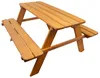 Sitzbank für Kinder 90x90x48cm in lasiert Gartenbank Produktbild-Vorschau 2