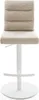 DELIFE Barstuhl Pela-Flex Webstoff Soft Beige Drehfuß Produktbild-Vorschau 2