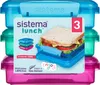 Sistema Lunch-Sandwich-Boxen | 450 ml | BPA-frei | 3 Stück Produktbild-Vorschau 1