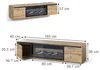 Openhaardomlijsting Vicco Evina Eiken/Zwart 160 x 39 cm, Productafbeelding-voorbeeld 2