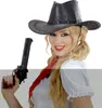 Cowboyhut mit Nähten schwarz Produktbild-Vorschau 4