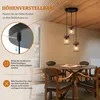 Lámpara colgante ZMH para mesa de comedor, de 3 luces, Vista previa de la imagen del producto 6