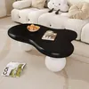 Merax Table basse en forme de nuage 95x62,5x32cm, table LED Voir les images du produit 4