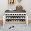Schuhschrank Sitzablage Weiss Bank Modern Geräumig Loft 60 Produktbild-Vorschau 2