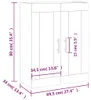 vidaXL Armadio a muro rovere Sonoma 69,5x34x90 cm Anteprima dell’immagine prodotto 8