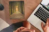 MuchoWow® Mauspad Mousepad Pfad - Bäume - Wald 19x23 cm - Produktbild-Vorschau 3