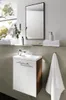 Handwaschplatz mit Hochglanz-MDF-Fronten walnuss-weiß Produktbild-Vorschau 3