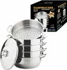 Legro Dampfkocher Mantowarka Gardampfkochtopf Set 18/10 Produktbild-Vorschau 1