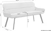 A diagram of a bench with dimensions indicated. Produktbild-Vorschau