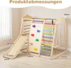 COSTWAY Klettergerüst, 8 in 1 Kletterdreieck mit Schaukel, Produktbild-Vorschau 2