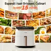 A collage of various food items surrounding an air fryer. Náhľad obrázku produktu