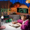 Digitální budík do ložnice, 7palcový LED zrcadlové plátno, Náhled obrázku produktu 4