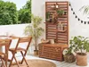 BELIANI Gartenbank Hellbraun Akazienholz 90 cm mit Stauraum Produktbild-Vorschau 2