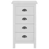 vidaXL Sideboard Hill Range Blanc 46×35×80 cm Pin massif Voir les images du produit 3