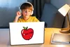 MuchoWow® Laptop Aufkleber Sticker Cover New York - Apfel - Produktbild-Vorschau 3