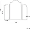 BELIANI Klappspiegel Tisch Gold Metall 87 x 77 cm Zwei Produktbild-Vorschau 7