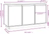 vidaXL, aparador blanco, 111 x 34 x 60 cm, madera maciza de Vista previa de la imagen del producto 8